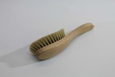 Preview: Haarbürste oval geschwungen mit Stiel, 22 cm / Rosshaar